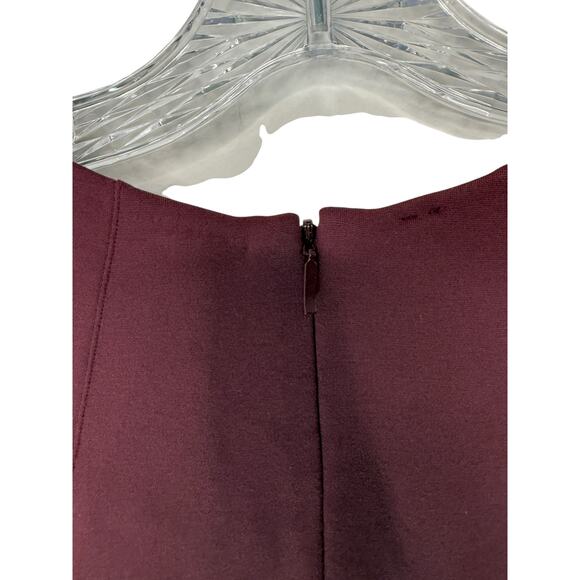 Spanx The Perfect Funnel Top Burgundy Plus Short Sleeve Stretch Casual Size 2X - Picture 7 of 12